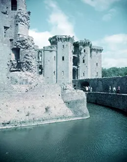 Monmouthshire Prints: Raglan Castle, Monmouthshire, c1955. Creator: Arthur Charles Kirby Ware
