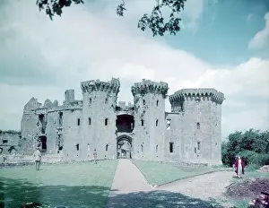 Monmouthshire Prints: Raglan Castle, Monmouthshire, c1955. Creator: Arthur Charles Kirby Ware