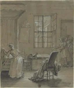 Monsieur Scarron Prints: Ragotin dans le coffre, 1737. Creator: Jean-Baptiste Oudry