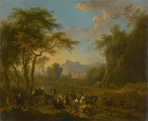 Slovak National Gallery: Raid, ca 1717. Creator: Huchtenburgh, Jan van (1647-1733)