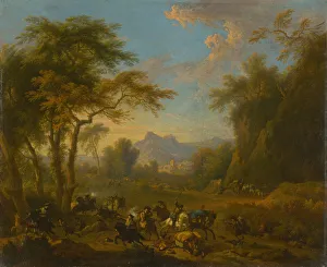 Bratislava Gallery: Raid, ca 1717. Creator: Huchtenburgh, Jan van (1647-1733)