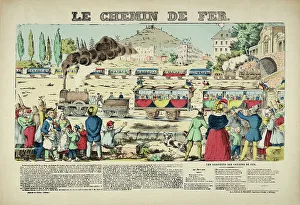 Rail Station Prints: The railroad, 1838. Creator: Pellerin, Jean-Charles (1756-1836)