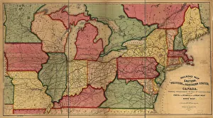 Anonymous Master Prints: Railroad map of the eastern, western and northern states