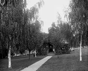 Gazebo Prints: Railroad Park, Petoskey, Mich. c1900. Creator: Unknown