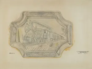 Atkinson Ralph Prints: Railroad Platter, 1939. Creator: Ralph Atkinson
