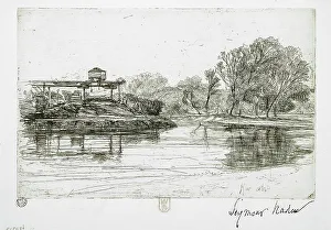 Industrialisation Prints: Railway Encroachment, 1864. Creator: Francis Seymour Haden