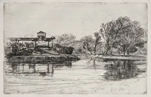 1818 1910 Prints: Railway Encroachment, 1864. Creator: Francis Seymour Haden (British, 1818-1910)