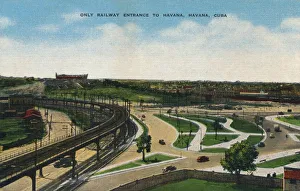 Ciudad De La Habana Prints: Only Railway Entrance to Havana, Havana, Cuba, c1910