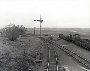 Railway Line Prints: Railway lines at Rannoch Moor, Scotland, c1955. Creator: Arthur Charles Kirby Ware
