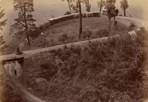 Himalayas Collection: Railway-Loop of Darjeeling Road, 1860s-70s. Creator: Unknown