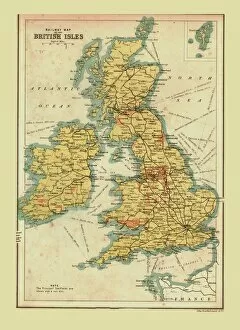 Eire Collection: Railway Map of the British Isles, 1902. Creator: Unknown