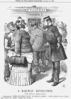 John Tenniel Gallery: A Railway Revolution, 1874. Artist: Joseph Swain