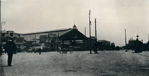 George Francis Scott Elliot Prints: The Railway Station, Santiago, 1911