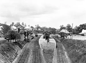 Railway Tracks Prints: Railway Station Toowong, Brisbane, Queensland, 1905. Creator: Ernest Melville