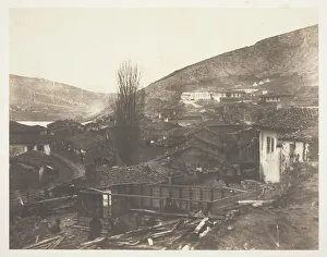 Salted Paper Print From The Album And Prints: The Railway Street at Balaklava, 1855. Creator: Roger Fenton