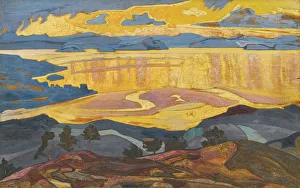 Roerich Prints: Before the Rain, 1916-1918. Artist: Roerich, Nicholas (1874-1947)