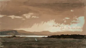 Changing Prints: Rain on the Kristiania fjord, 1858. Creator: Werner Holmberg