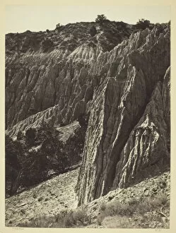 Canyon Collection: Rain Sculpture, Salt Creek Canon, Utah, 1872. Creator: William H. Bell