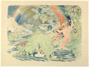 Lix Bracquemond Prints: The Rainbow, 1893. Creator: Felix Bracquemond