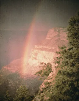 Rainbow at the Grand Canyon, between 1906 and 1912. Creator: Arnold Genthe