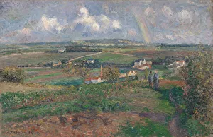Pissarro Prints: The rainbow, Pontoise, 1877. Creator: Pissarro, Camille (1830-1903)