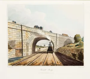 Stephenson Prints: Rainhill Bridge, Chat Moss, near Liverpool, 1831. Artist: Thomas Talbot Bury