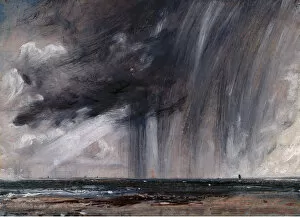 Shower Collection: Rainstorm over the Sea, c. 1826. Creator: Constable, John (1776-1837)