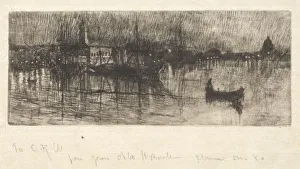 Otto H Bacher American Prints: Rainy Night, Venice, 1880. Creator: Otto H. Bacher (American, 1856-1909)