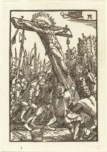 Raising Prints: Raising of the Cross, c. 1513. Creator: Albrecht Altdorfer