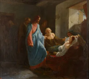 Saratov Prints: Raising of Jairus Daughter, 1871