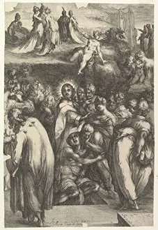 Al Eizariya Prints: The Raising of Lazarus, 1595-1616. Creator: Jacques Bellange