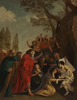Lazarus Prints: The Raising of Lazarus, 1600-1700. Creator: Peter Paul Rubens (after)