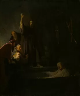Paul Rembrandt Van Ryn Collection: The Raising of Lazarus, 1630 / 35. Creator: Unknown