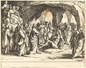 Raising Gallery: Raising of Lazarus, 1635. Creator: Jacques Callot