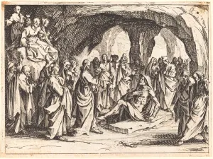 Raising of Lazarus, 1635. Creator: Jacques Callot