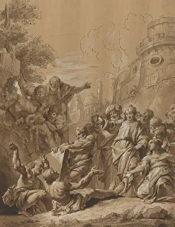 The Raising of Lazarus, 18th century. Creator: Francesco Fontebasso