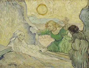 The Raising of Lazarus (after Rembrandt), 1890. Artist: Gogh, Vincent, van (1853-1890) The Raising of Lazarus (after Rembrandt), 1890. Artist: Gogh, Vincent, van (1853-1890)