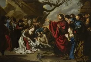 The Raising of Lazarus. Artist: Vos, Simon de (1603-1676)