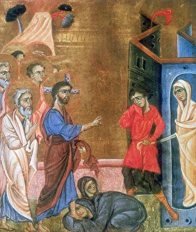 Shroud Gallery: The Raising of Lazarus, c1268. Artist: T oros Roslin