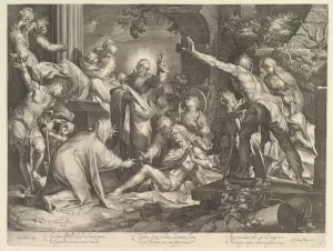 Amazement Prints: Raising of Lazarus, ca. 1600. Creator: Abraham Bloemaert