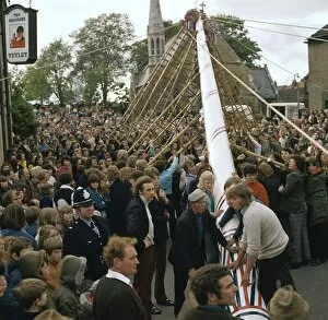 May Day Gallery: Raising the maypole