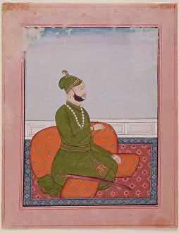 Rajah Prints: Raj Singh (reigned 1685-1695) of Guler, between c1690 and c1710. Creator: Unknown