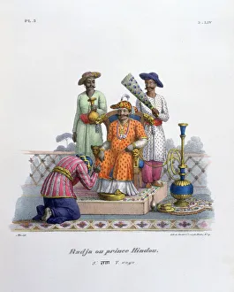 Rajah Prints: Raja, 1828. Artist: Marlet et Cie
