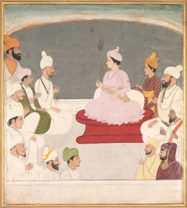 Raja Sansar Chand of Kangra and Courtiers, c. 1783. Creator: Unknown