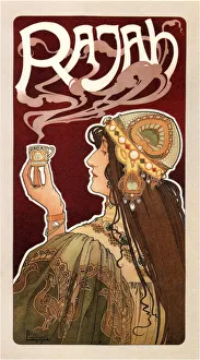 Privat Livemont Prints: Rajah Coffee (Poster), 1899. Artist: Privat-Livemont, Henri (1861?1936)