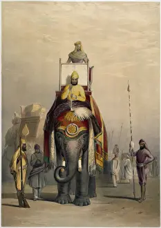 Rajah Prints: The Rajah of Putteealla, 1844. Creator: Emily Eden