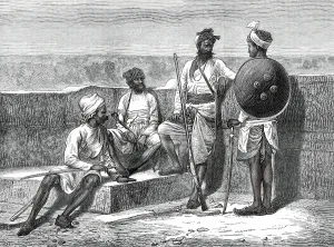 Caste System Prints: Rajpoots in their ordinary attire, 1876. Creator: Unknown