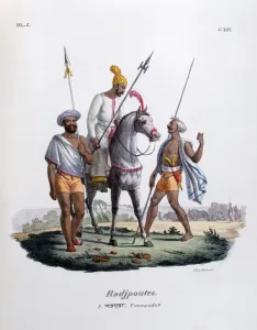 Marlet Co Prints: Rajputs, 1828. Artist: Marlet et Cie