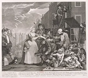 Bailiff Gallery: A Rakes Progress, 1735; plate IV of VIII. Artist: William Hogarth