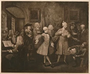 Wealth Collection: A Rakes Progress - 2: The Levee, 1733. Artist: William Hogarth